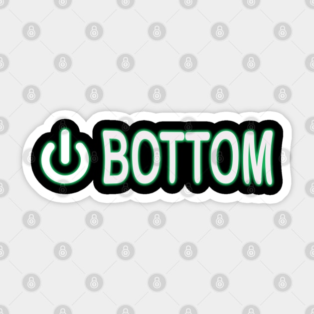 Power Bottom Sticker by KinkPigs